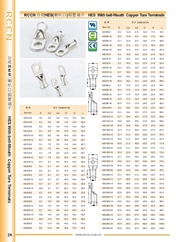 RCCN Bell mouth brass terminal HES