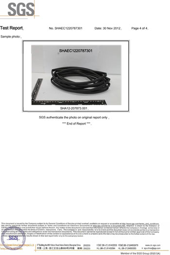 Shrinkable Tubing Halogenfree-certificate