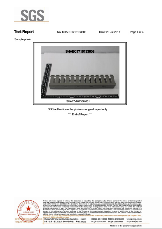 RCCN PCABS-ROHS-Halogenfree environmental certificate